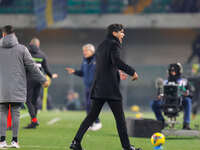 AC Milan's head coach Paulo Fonseca is present during the Italian Serie A Enilive soccer championship football match between Hellas Verona F...