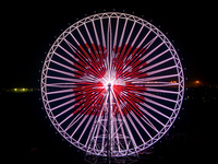 The 120-meter-high ''Chongqing Eye Ferris Wheel'' in Happy Valley opens for operation after an upgrade in Chongqing, China, on December 20,...