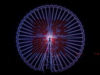 The 120-meter-high ''Chongqing Eye Ferris Wheel'' in Happy Valley opens for operation after an upgrade in Chongqing, China, on December 20,...