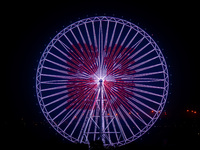 The 120-meter-high ''Chongqing Eye Ferris Wheel'' in Happy Valley opens for operation after an upgrade in Chongqing, China, on December 20,...