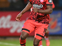 Freddie Ladapo (19 Huddersfield) goes forward during the Sky Bet League 1 match between Cambridge United and Huddersfield Town at the Cledar...