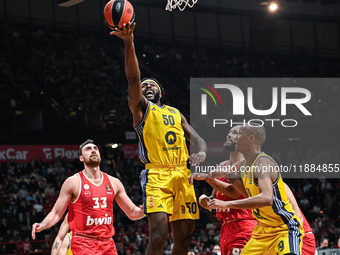 Trevion Williams of Alba Berlin plays during the Euroleague, Round 17 match between Olympiacos Piraeus and Alba Berlin at Peace and Friendsh...