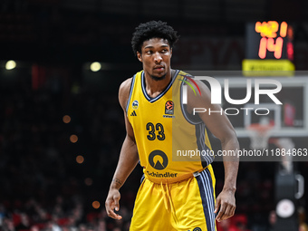 David Mccormack of Alba Berlin plays during the Euroleague, Round 17 match between Olympiacos Piraeus and Alba Berlin at Peace and Friendshi...