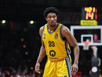 David Mccormack of Alba Berlin plays during the Euroleague, Round 17 match between Olympiacos Piraeus and Alba Berlin at Peace and Friendshi...