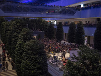 Iranian families participate in Yalda Night celebrations at the Iran Mall shopping mall in northwestern Tehran, Iran, on December 20, 2024....