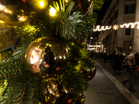 The last days of Christmas shopping occur in the streets of the historic center in Rome, Italy, on December 20, 2024. (