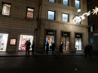 The last days of Christmas shopping occur in the streets of the historic center in Rome, Italy, on December 20, 2024. (