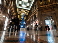 The last days of Christmas shopping occur in the streets of the historic center in Rome, Italy, on December 20, 2024. (