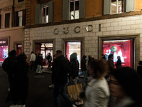 The last days of Christmas shopping occur in the streets of the historic center in Rome, Italy, on December 20, 2024. (