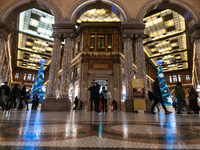 The last days of Christmas shopping occur in the streets of the historic center in Rome, Italy, on December 20, 2024. (