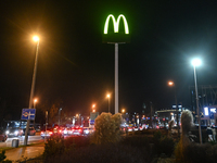 KRAKOW, POLAND - DECEMBER 20:   
The McDonald's logo, on December 20, 2024 in Krakow, Poland. (