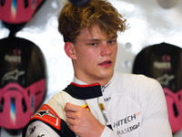 Paul Aron of Alpine during Formula 1 Testing at Yas Marina Circuit on December 10, 2024 in Abu Dhabi, United Arab Emirates. (