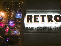 KRAKOW, POLAND - DECEMBER 20:   
The Retro Bar and Coffee Shop in the historic Kazimierz District, on December 20, 2024 in Krakow, Poland. (