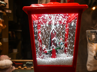 KRAKOW, POLAND - DECEMBER 20:   
A view of the Christmas decorations displayed in a shop window, on December 20, 2024 in Krakow, Poland. (