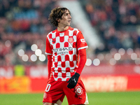 Bryan Gil of Girona FC is in action during the LaLiga EA Sports 2024 - 2025 match between Girona FC and Real Valladolid at Estadi Municipal...