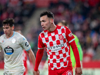 Players are in action during the LaLiga EA Sports 2024 - 2025 match between Girona FC and Real Valladolid at Montilivi Stadium in Girona, Sp...