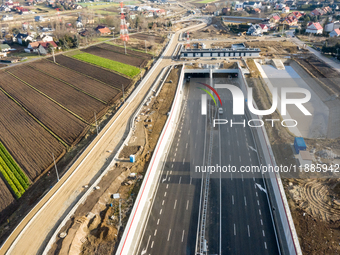 A view of a building site of Krakow's northern part of ring road, S52 as it opens on Monday, 23 of December in Krakow, Poland, Photo date: D...