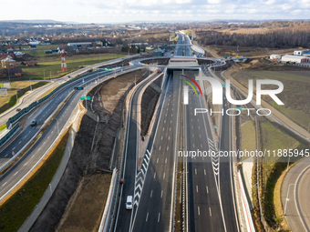 A view of a building site of Krakow's northern part of ring road, S52 as it opens on Monday, 23 of December in Krakow, Poland, Photo date: D...