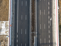 A view of a building site of Krakow's northern part of ring road, S52 as it opens on Monday, 23 of December in Krakow, Poland, Photo date: D...