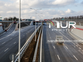 A view of a building site of Krakow's northern part of ring road, S52 as it opens on Monday, 23 of December in Krakow, Poland, Photo date: D...