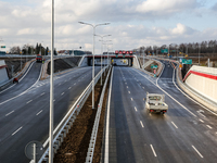 A view of a building site of Krakow's northern part of ring road, S52 as it opens on Monday, 23 of December in Krakow, Poland, Photo date: D...