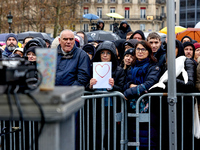 Supporters of anti-whaling activist Paul Watson staged a rally at Place de la Republique in Paris on December 21, 2024, a day after his arri...