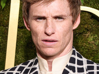 Eddie Redmayne wearing Valentino with an Omega watch arrives at the 82nd Annual Golden Globe Awards held at The Beverly Hilton Hotel on Janu...