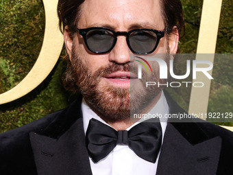 Edgar Ramirez wearing Brioni arrives at the 82nd Annual Golden Globe Awards held at The Beverly Hilton Hotel on January 5, 2025 in Beverly H...