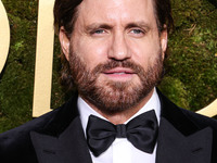 Edgar Ramirez wearing Brioni arrives at the 82nd Annual Golden Globe Awards held at The Beverly Hilton Hotel on January 5, 2025 in Beverly H...