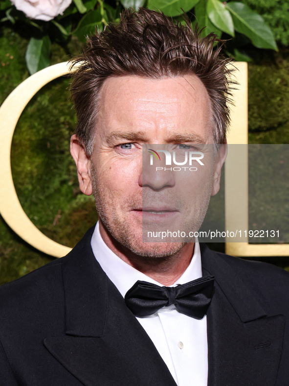 Ewan McGregor arrives at the 82nd Annual Golden Globe Awards held at The Beverly Hilton Hotel on January 5, 2025 in Beverly Hills, Los Angel...