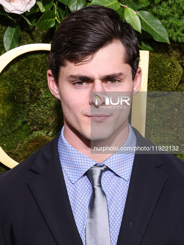 Gianluca Conte arrives at the 82nd Annual Golden Globe Awards held at The Beverly Hilton Hotel on January 5, 2025 in Beverly Hills, Los Ange...