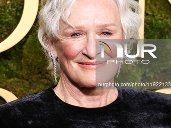 Glenn Close arrives at the 82nd Annual Golden Globe Awards held at The Beverly Hilton Hotel on January 5, 2025 in Beverly Hills, Los Angeles...