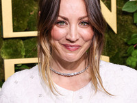 Kaley Cuoco arrives at the 82nd Annual Golden Globe Awards held at The Beverly Hilton Hotel on January 5, 2025 in Beverly Hills, Los Angeles...