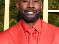 Morris Chestnut wearing Carolina Herrera arrives at the 82nd Annual Golden Globe Awards held at The Beverly Hilton Hotel on January 5, 2025...