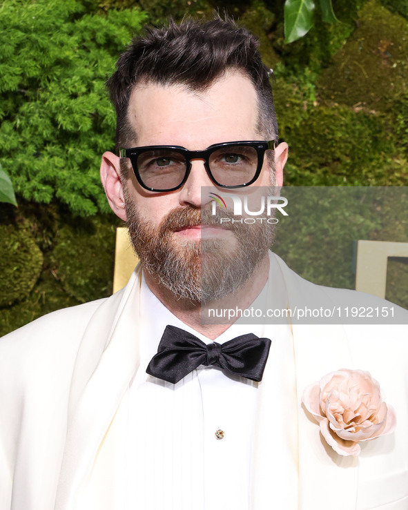 Timothy Simons arrives at the 82nd Annual Golden Globe Awards held at The Beverly Hilton Hotel on January 5, 2025 in Beverly Hills, Los Ange...