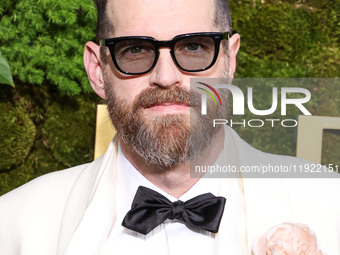 Timothy Simons arrives at the 82nd Annual Golden Globe Awards held at The Beverly Hilton Hotel on January 5, 2025 in Beverly Hills, Los Ange...