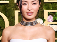 Anna Sawai wearing a Dior dress and Cartier jewelry arrives at the 82nd Annual Golden Globe Awards held at The Beverly Hilton Hotel on Janua...