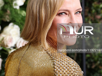 Cate Blanchett arrives at the 82nd Annual Golden Globe Awards held at The Beverly Hilton Hotel on January 5, 2025 in Beverly Hills, Los Ange...