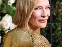 Cate Blanchett arrives at the 82nd Annual Golden Globe Awards held at The Beverly Hilton Hotel on January 5, 2025 in Beverly Hills, Los Ange...