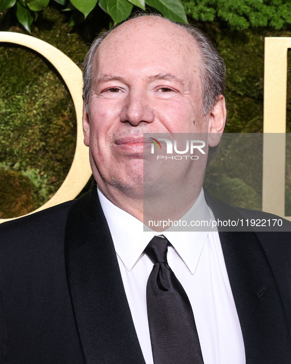 Hans Zimmer arrives at the 82nd Annual Golden Globe Awards held at The Beverly Hilton Hotel on January 5, 2025 in Beverly Hills, Los Angeles...