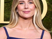 Justine Lupe wearing Prada arrives at the 82nd Annual Golden Globe Awards held at The Beverly Hilton Hotel on January 5, 2025 in Beverly Hil...