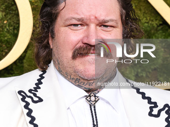 Matty Matheson arrives at the 82nd Annual Golden Globe Awards held at The Beverly Hilton Hotel on January 5, 2025 in Beverly Hills, Los Ange...