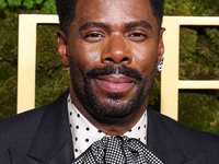 Colman Domingo wearing Valentino arrives at the 82nd Annual Golden Globe Awards held at The Beverly Hilton Hotel on January 5, 2025 in Bever...