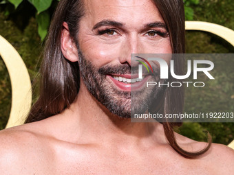 Jonathan Van Ness arrives at the 82nd Annual Golden Globe Awards held at The Beverly Hilton Hotel on January 5, 2025 in Beverly Hills, Los A...