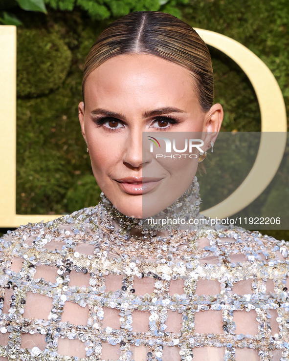 Keltie Knight arrives at the 82nd Annual Golden Globe Awards held at The Beverly Hilton Hotel on January 5, 2025 in Beverly Hills, Los Angel...