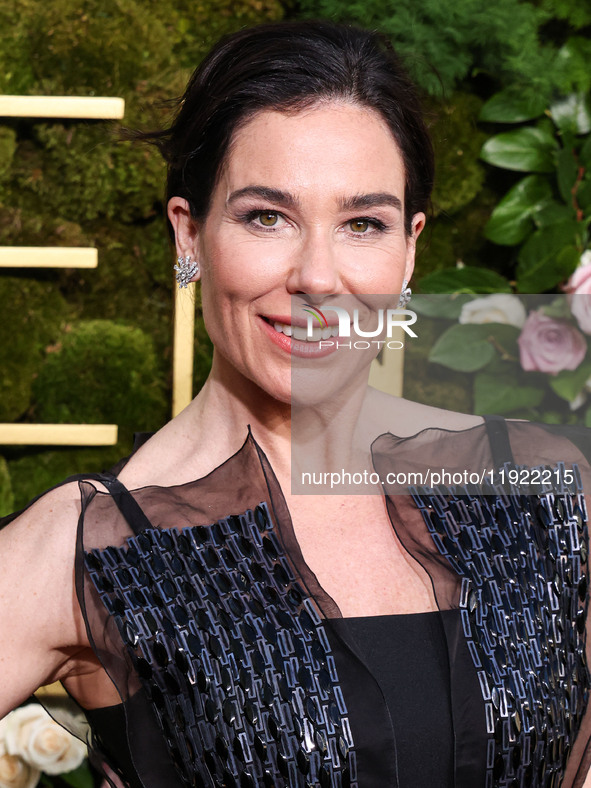 Halina Reijn arrives at the 82nd Annual Golden Globe Awards held at The Beverly Hilton Hotel on January 5, 2025 in Beverly Hills, Los Angele...