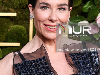 Halina Reijn arrives at the 82nd Annual Golden Globe Awards held at The Beverly Hilton Hotel on January 5, 2025 in Beverly Hills, Los Angele...