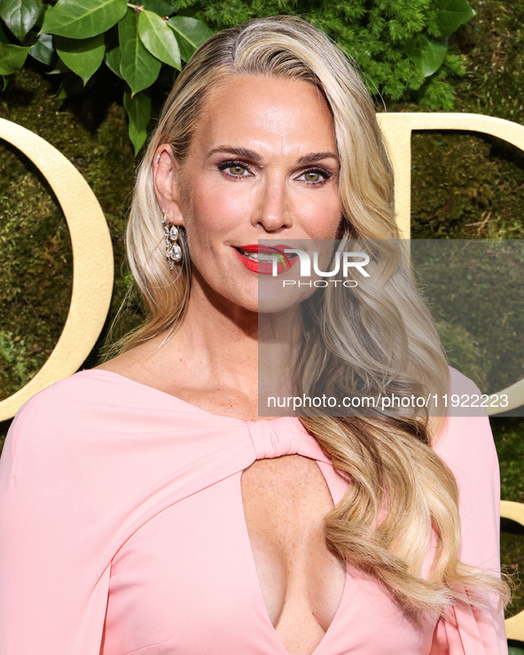 Molly Sims arrives at the 82nd Annual Golden Globe Awards held at The Beverly Hilton Hotel on January 5, 2025 in Beverly Hills, Los Angeles,...