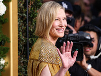 Cate Blanchett arrives at the 82nd Annual Golden Globe Awards held at The Beverly Hilton Hotel on January 5, 2025 in Beverly Hills, Los Ange...