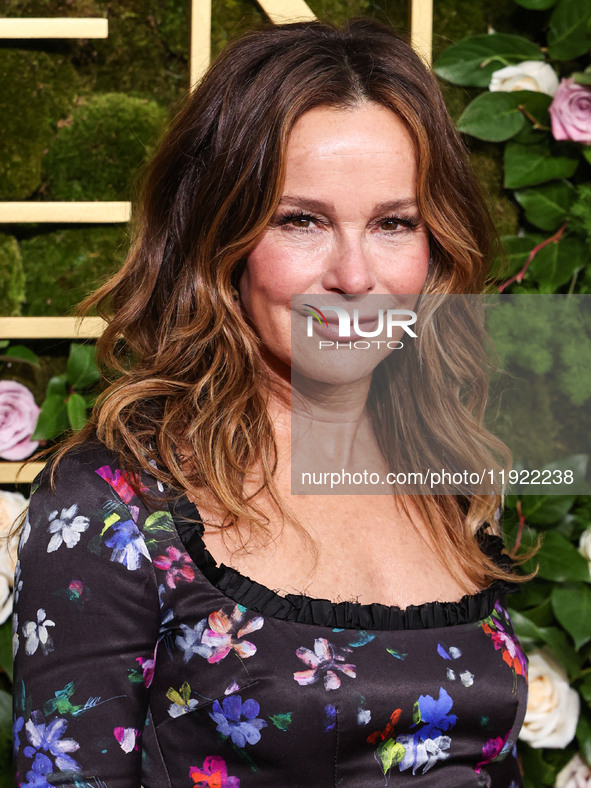 Jennifer Grey arrives at the 82nd Annual Golden Globe Awards held at The Beverly Hilton Hotel on January 5, 2025 in Beverly Hills, Los Angel...